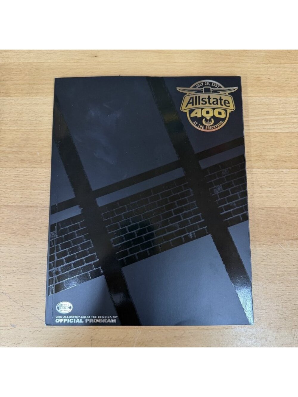 Nascar 2007 Allstate 400 At the Brickyard Official Program Black Paper